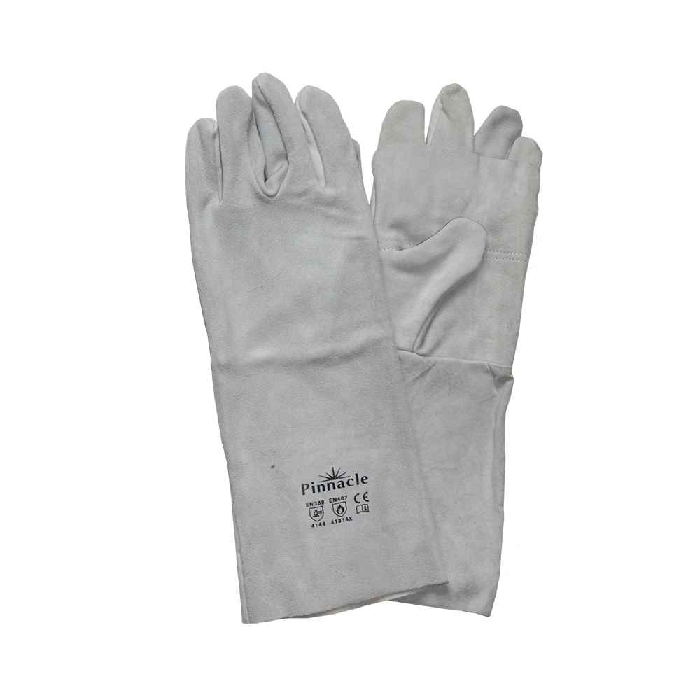 Chrome leather Apron palm glove elbow length 8"